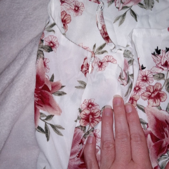Rue21 Floral Midi Dress - Pink and White - Picture 5 of 11